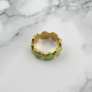 Anillo Aelia verde