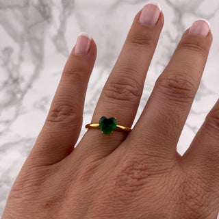 Anillo Corazón Verde