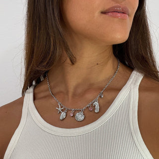 Charm Playa collar plata